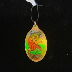 24kt 1/2oz Suisse Lady Fortuna pendant 44077-4