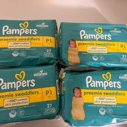 Pamper Preemie Size Diaper P1 ,  4 Bag For $25