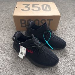 Black and red adidas V2 Yeezy Boost size 13 US