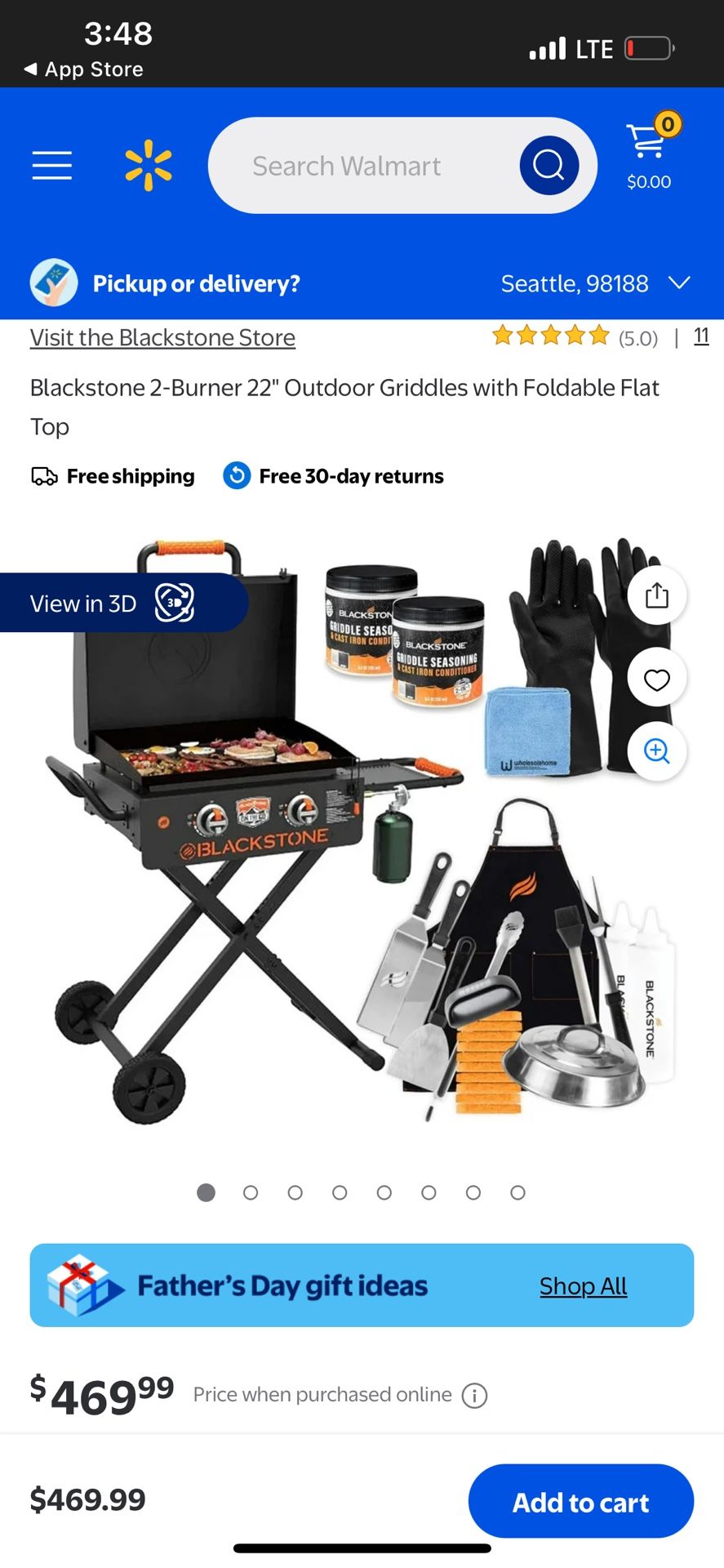 Blackstone Griddle With Hood And Flexible Legs