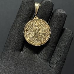 14K Gold filled Virgin Mary Pendant