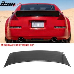 Fits 2003-2009 Nissan 350Z Fairlady V Style Ducktail Trunk Spoiler Carbon Fiber Print