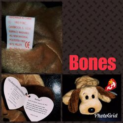 Beanie baby Bones the dog