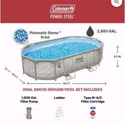 16 x 10 Coleman pool