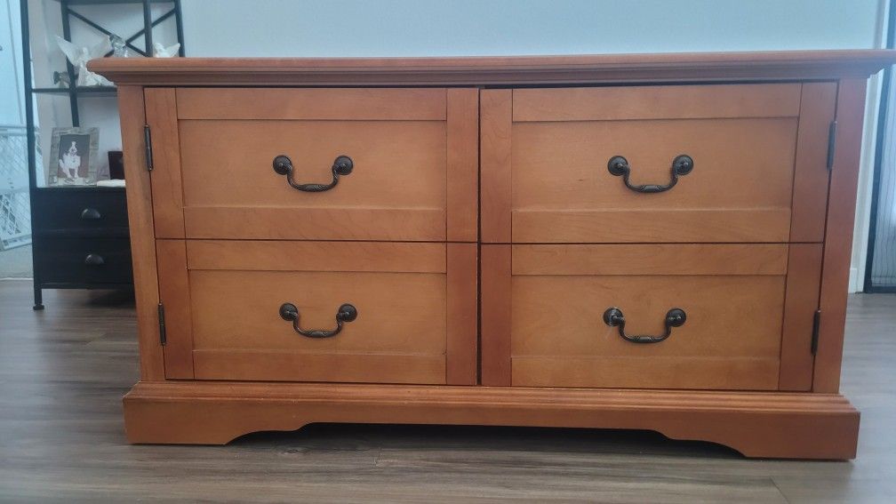 Bookshelves and TV console