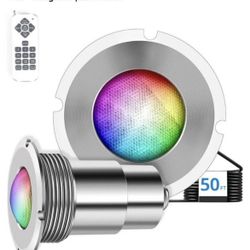 Pool Lights for Inground Pool, 1.5 Inch LED Color Inground Pool & Spa Light, IP68 Waterproof Nichele
