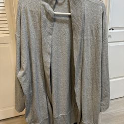 Women Gray Open Cardigan Sweater Size M/L