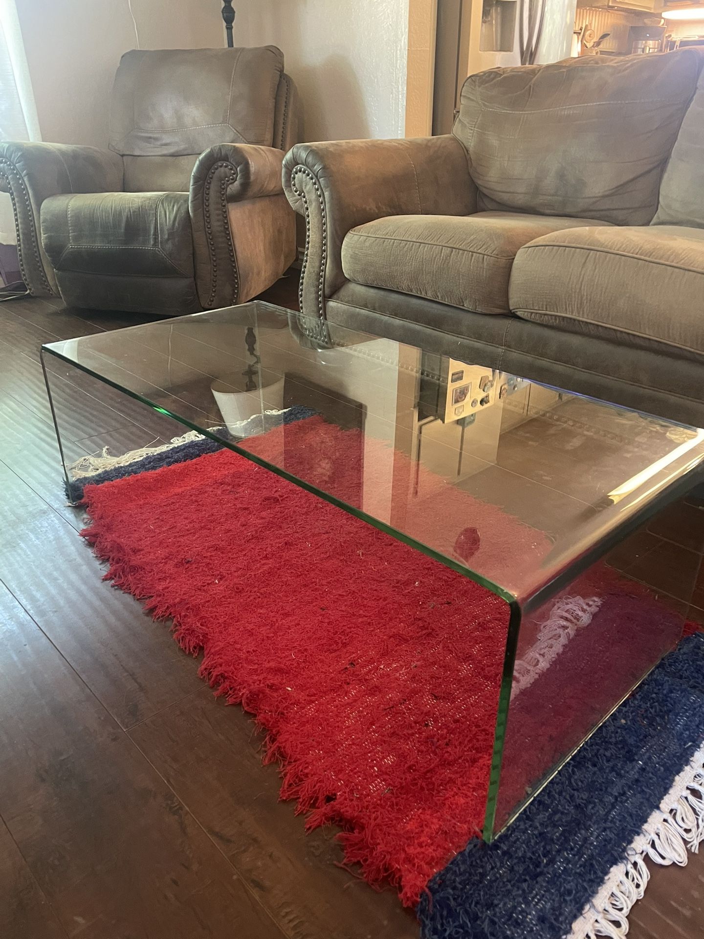 Sofa, Recliners and Coffee Table