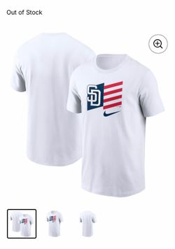 New San Diego Padres shirt US flag - L