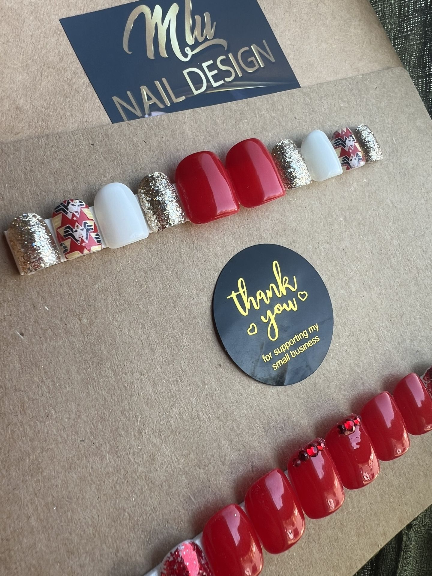 Wonder Woman Press On Nails