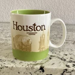 Starbucks Collector Series Houston Texas 16oz Collector Ceramic Coffee Cup Mug 