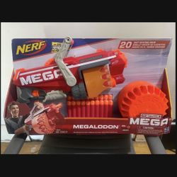 NEW Nerf Gun Megalodon with 20 Darts