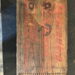 vintage Remington Arms wooden ammo crate