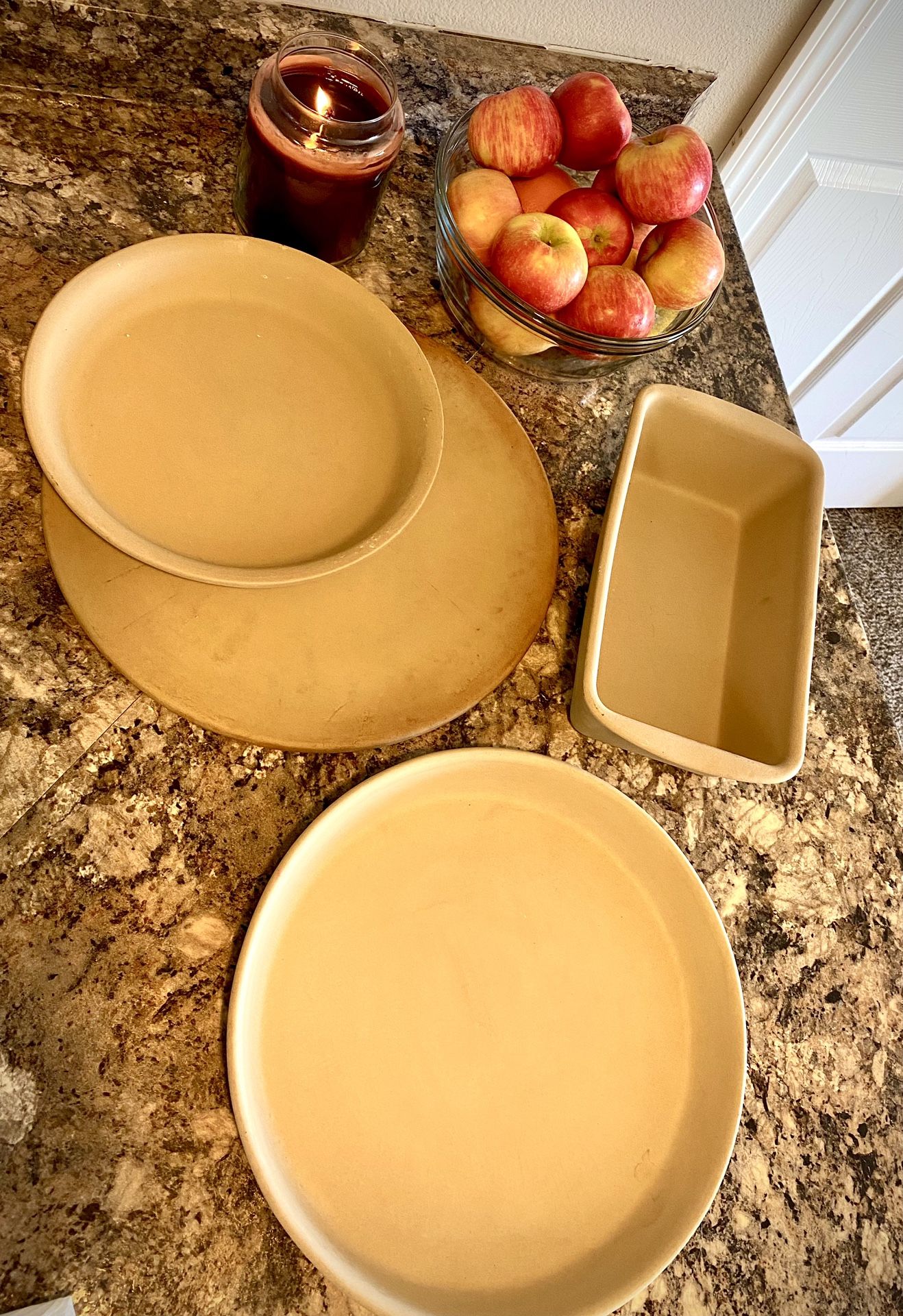 🍁⛄️Pampered Chef Stoneware Baking Set⛄️🍁