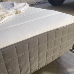 Twin bed frame and mattress