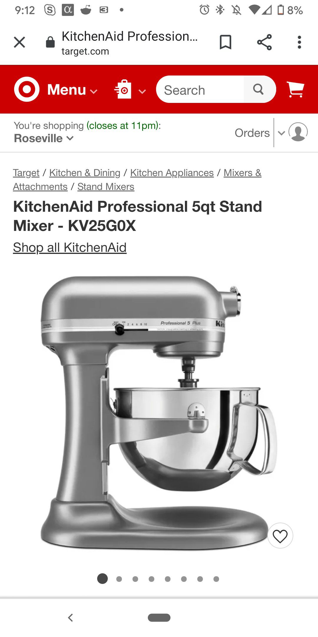 KitchenAid Professional 5qt Stand Mixer  - Gray