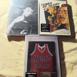 Criterion Collection DVD LOT RARE Au Hashard Balthazar + Hoop Dreams Oop DVDs