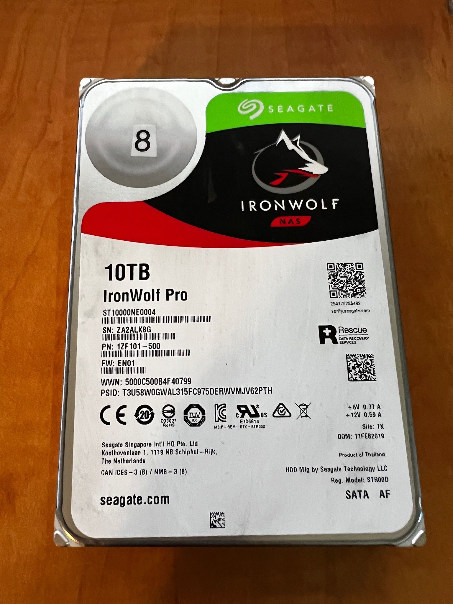 Seagate IronWolf ST1000NE0004 10TB NAS 7200RPM 256MB Cache SATA 6.0