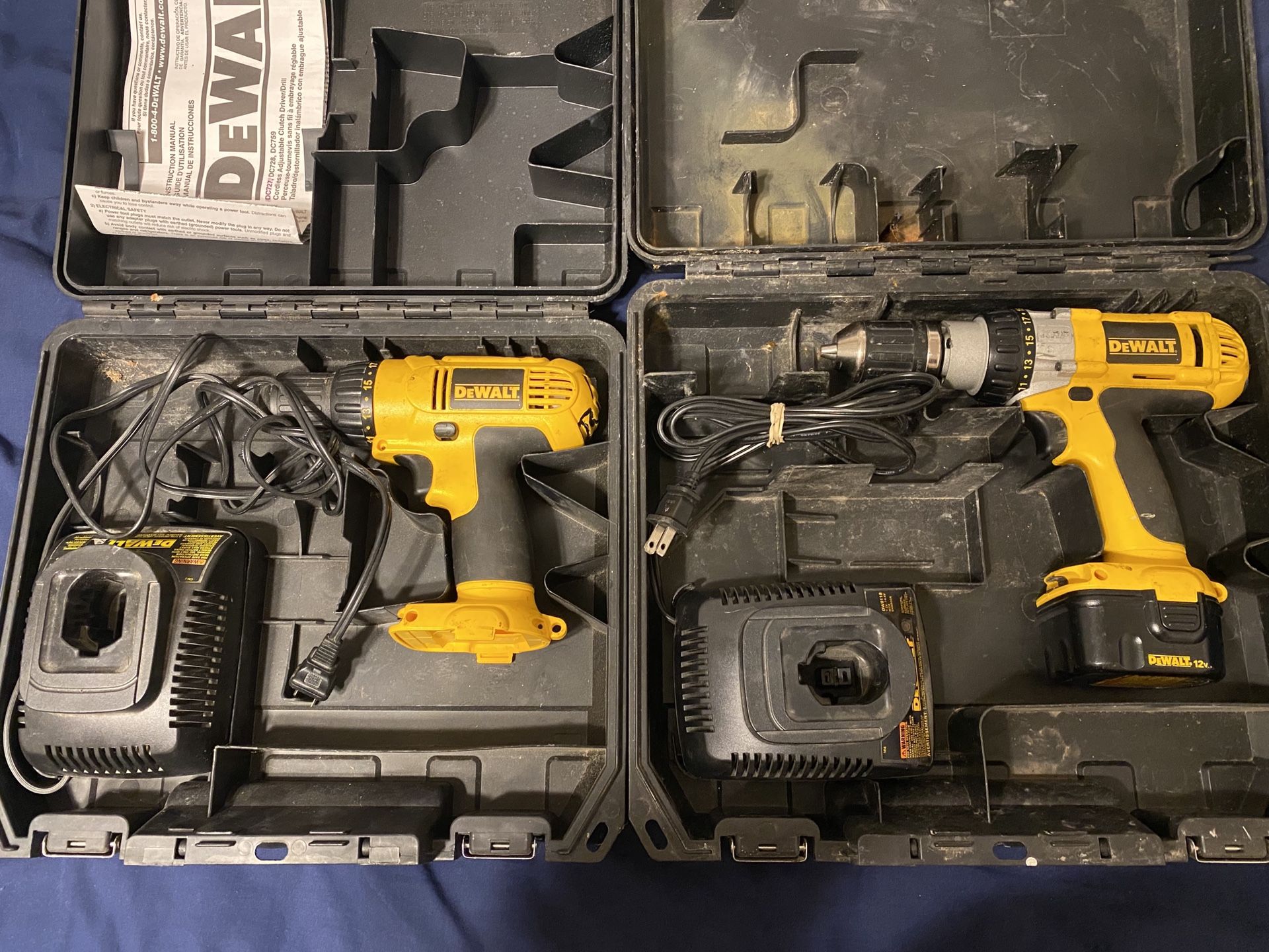 DeWalt drill drivers