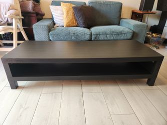 TV Table Bench.  Ikea black 59" x 21 1/2"