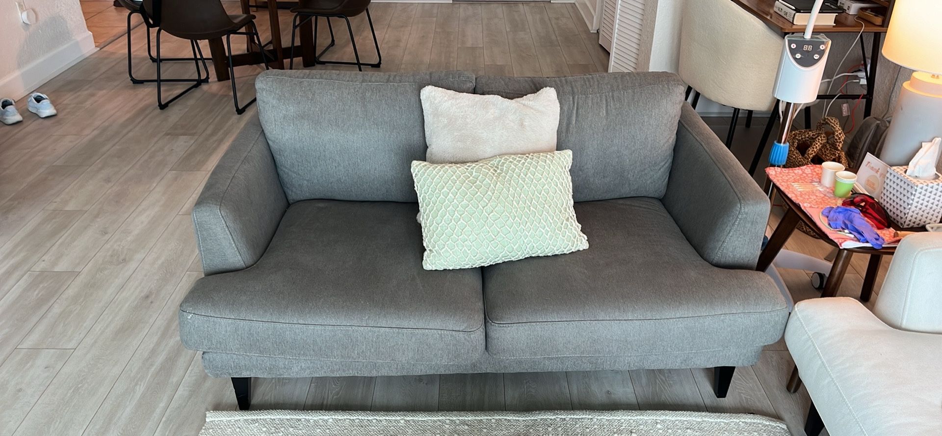 Grey Loveseat/couch