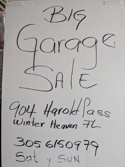 Big Garage Sale Sab 18 Y Dom ,19 