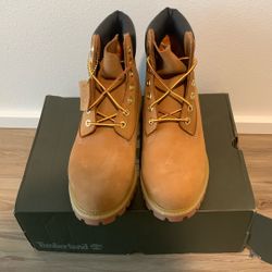 Timberland Premium 6 In Waterproof Boot, Wheat Nubuck, 7.5 M
