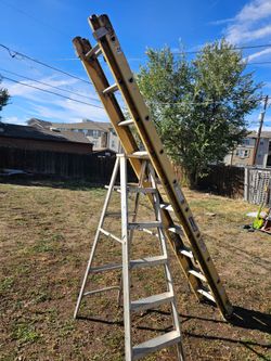 Extension Ladder and Step Ladder Set