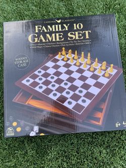 Chess , Checker Family 10 Game Set 