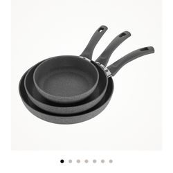Henckels NEW IN BOX - BALLARINI Modena Forged Aluminum 3-pc Nonstick Fry Pan Set Kitchen Cookware