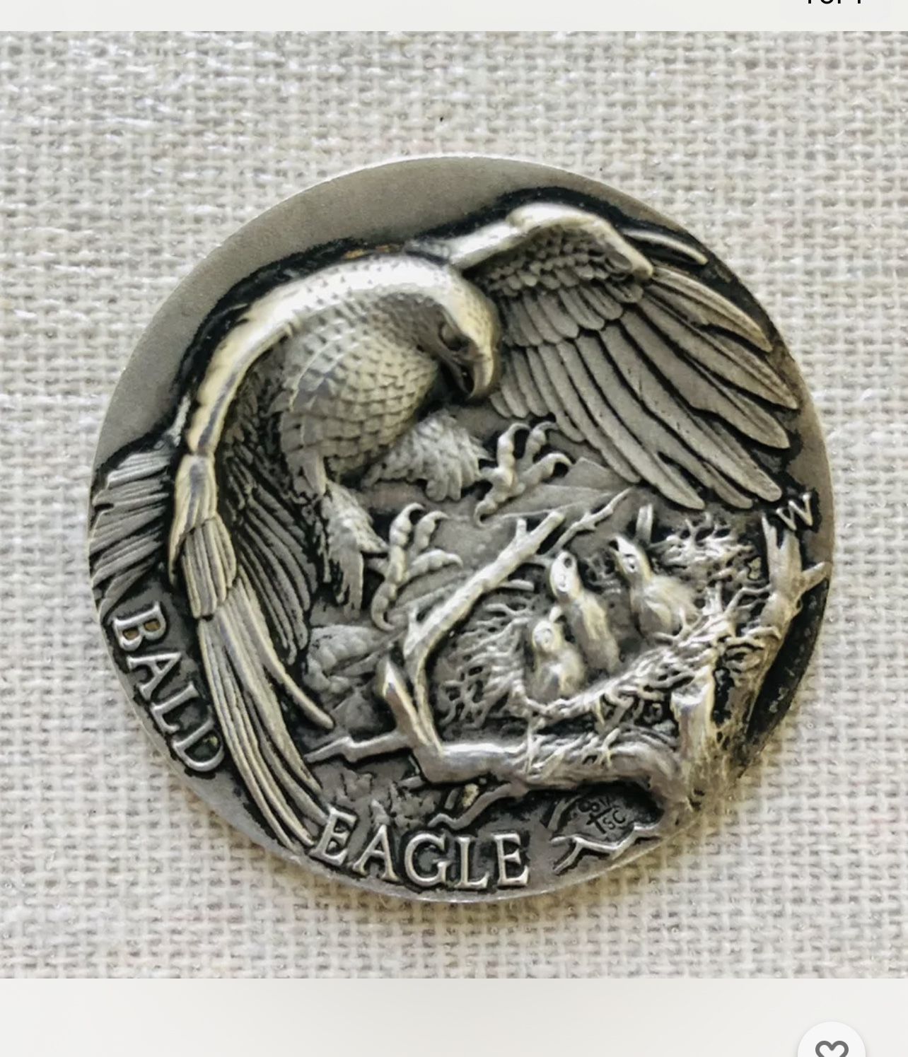 Wittnauer Mint Longines Symphonette Sterling Bald Eagle Silver Medal