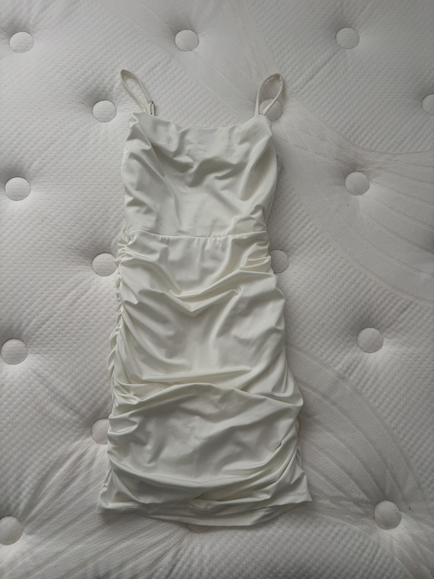 Silk Dress (White)