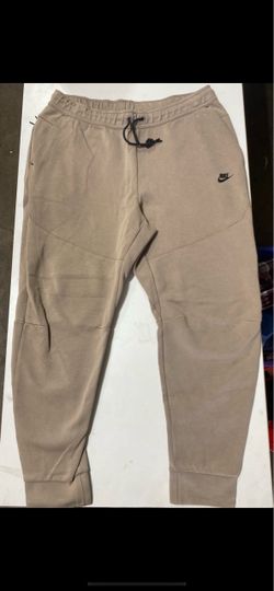 Nike Men's Tech Fleece Joggers Khaki Beige Pants Size XL Casual Sweatpants