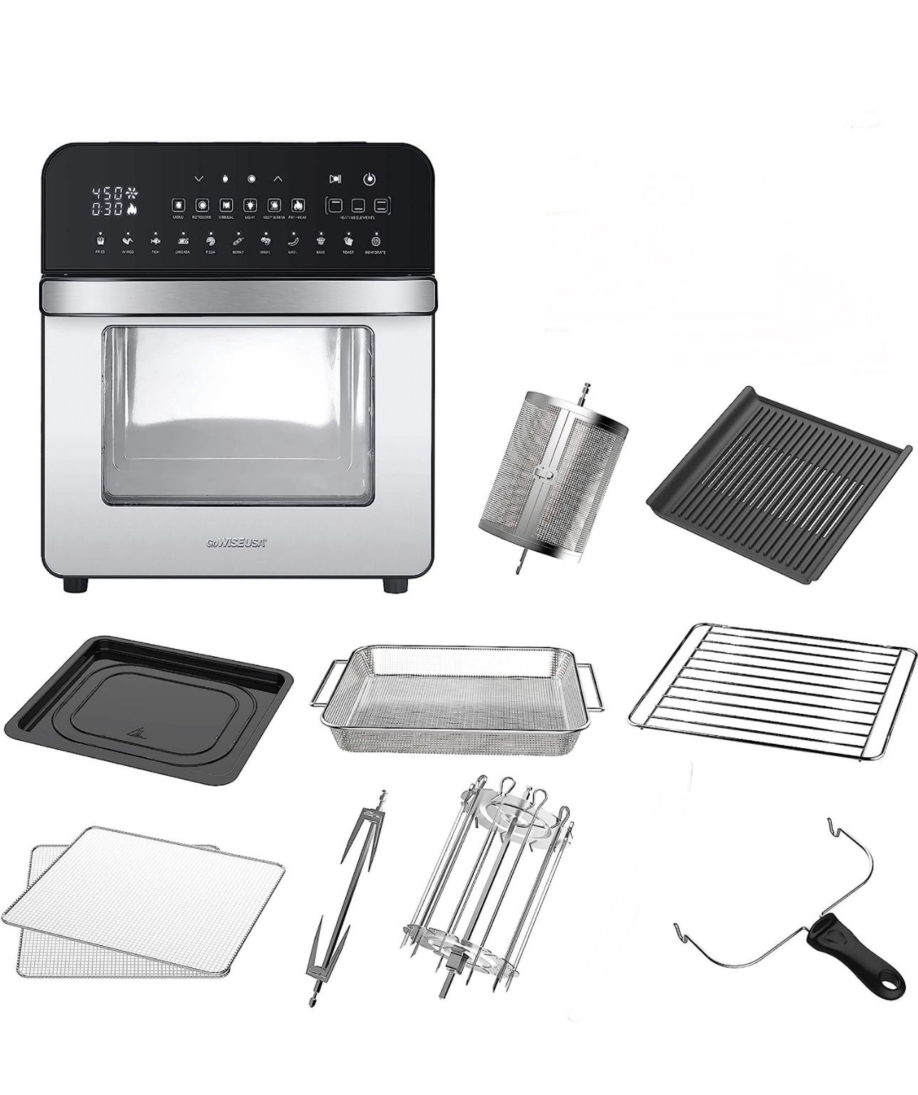 gowise usa 14.7 quart deluxe air fryer oven