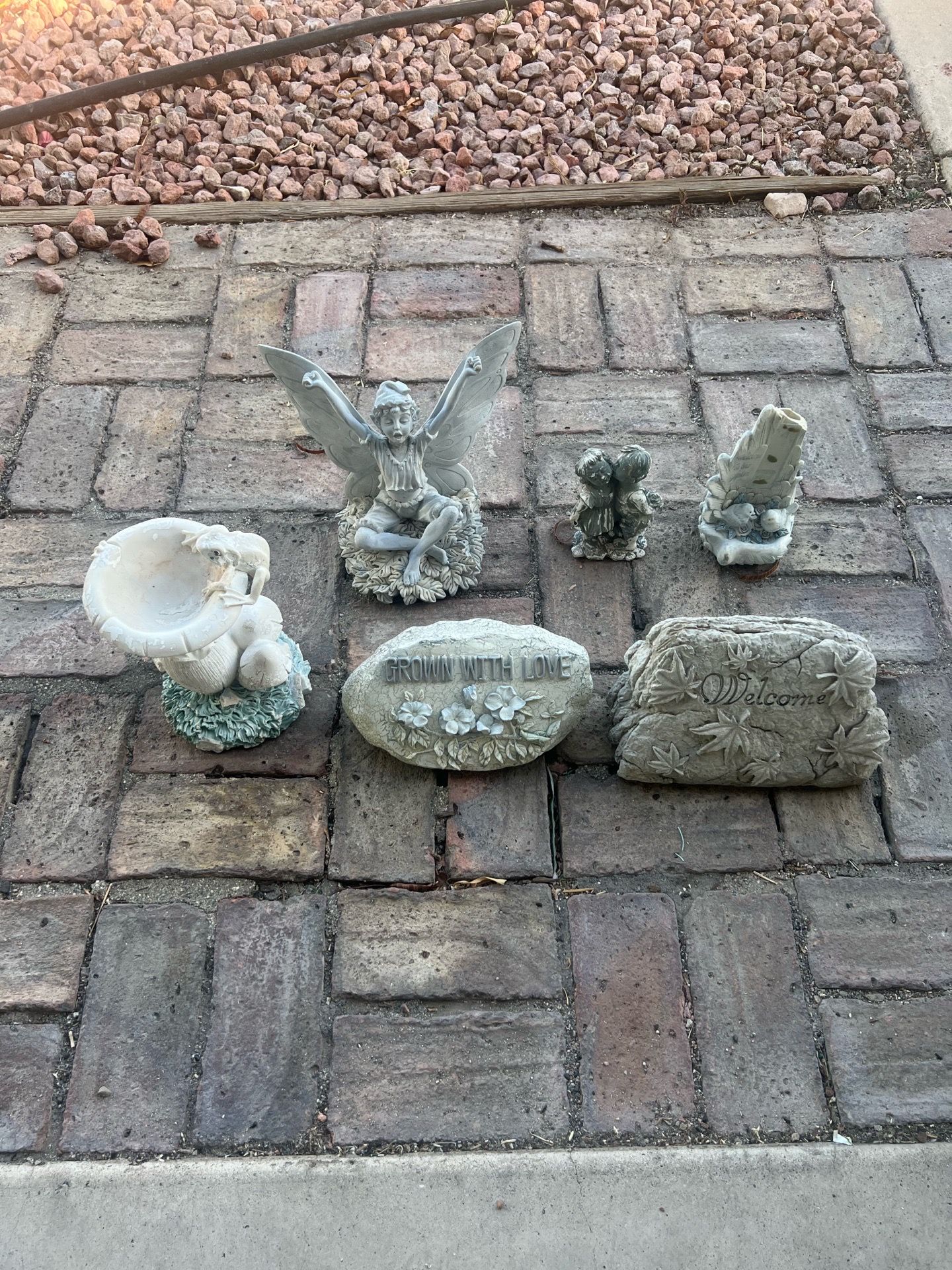 6 garden outdoor patio statues decorations and fun figurines