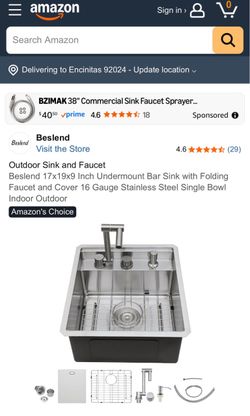 Outdoor sink brand new