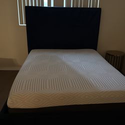 navy blue bed frame