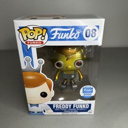 Funko Pop! #08 Freddy Funko Robot Gold Funko-Shop Exclusive [LE 2000] 2016 Release