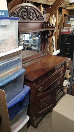 Antique hutch