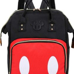 Baby Diaper Bag Backpack, Large Capacity Waterproof Multi-Function Fashion Polka Dots Travel Bag Pack