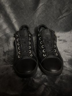 Louis Vuitton Men's Sneaker Zipper Leather Shoes Size 8 1/2