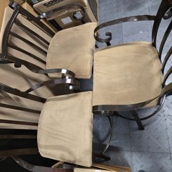 Set Of Three Swivel Bar Chairs