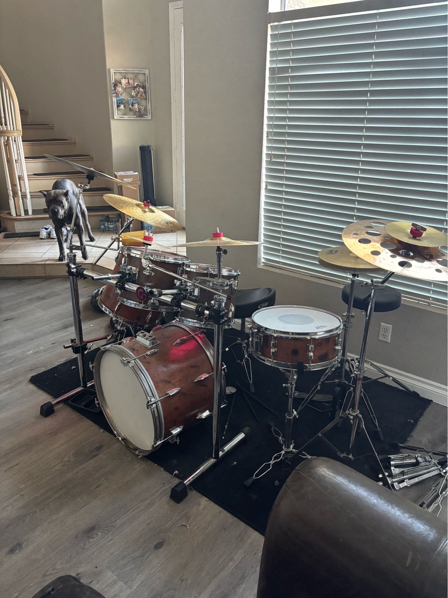 Full Remo Drum Kit with Meinl Cymbals - Everything Included