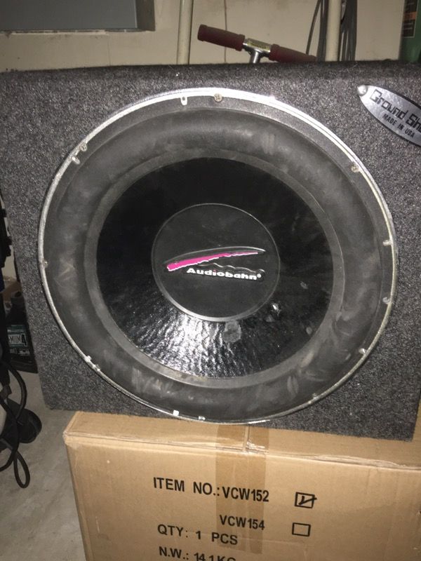 Audiobahn 15” subwoofer in box for Sale in Las Vegas, NV OfferUp