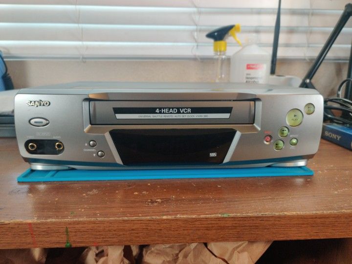 🔥 Vintage Sanyo  4-Head VCR VHS Player 🔥