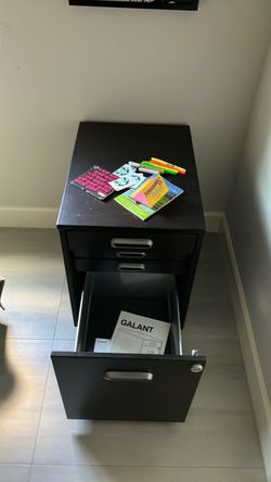 IKEA GALANT Black Filing Cabinet