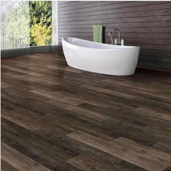 ☆SALE ☆ 2.5 Boxes / 60sf ☆ ALLURE/TRAFFIC MASTER VINYL GRIP STRIP FLOORING ☆ KHAKI OAK DARK