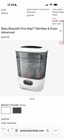 Baby Brezza sterilizer and bottle rack