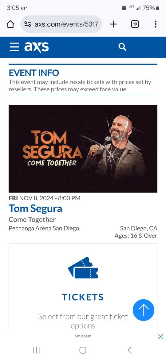 Tom Segura Tickets