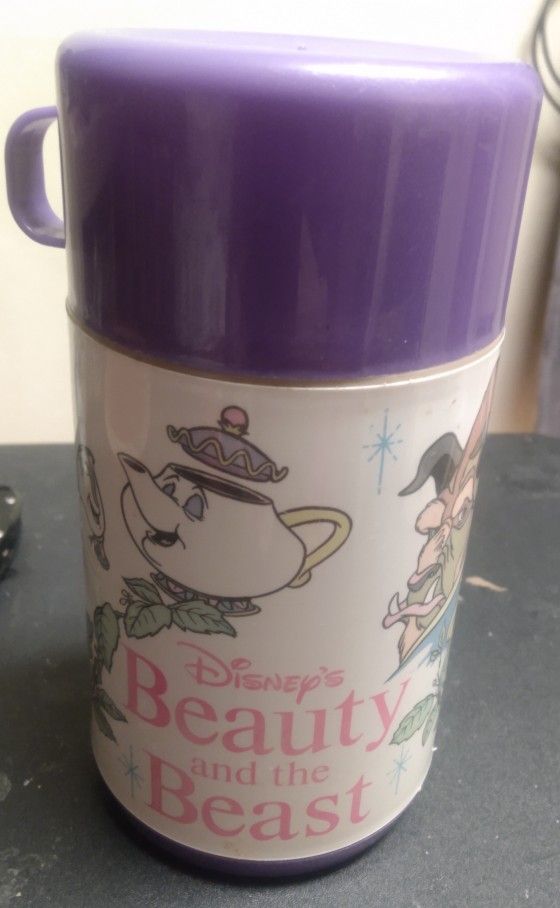 NEW Vintage Beauty And The Beast Lunch Box Thermal